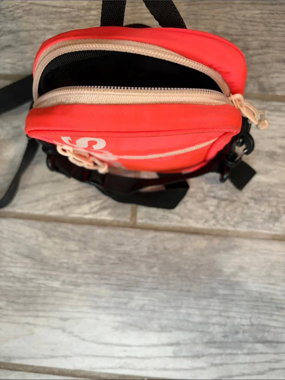adidas Pink Mini Crossbody Sling Bag with Black Strap